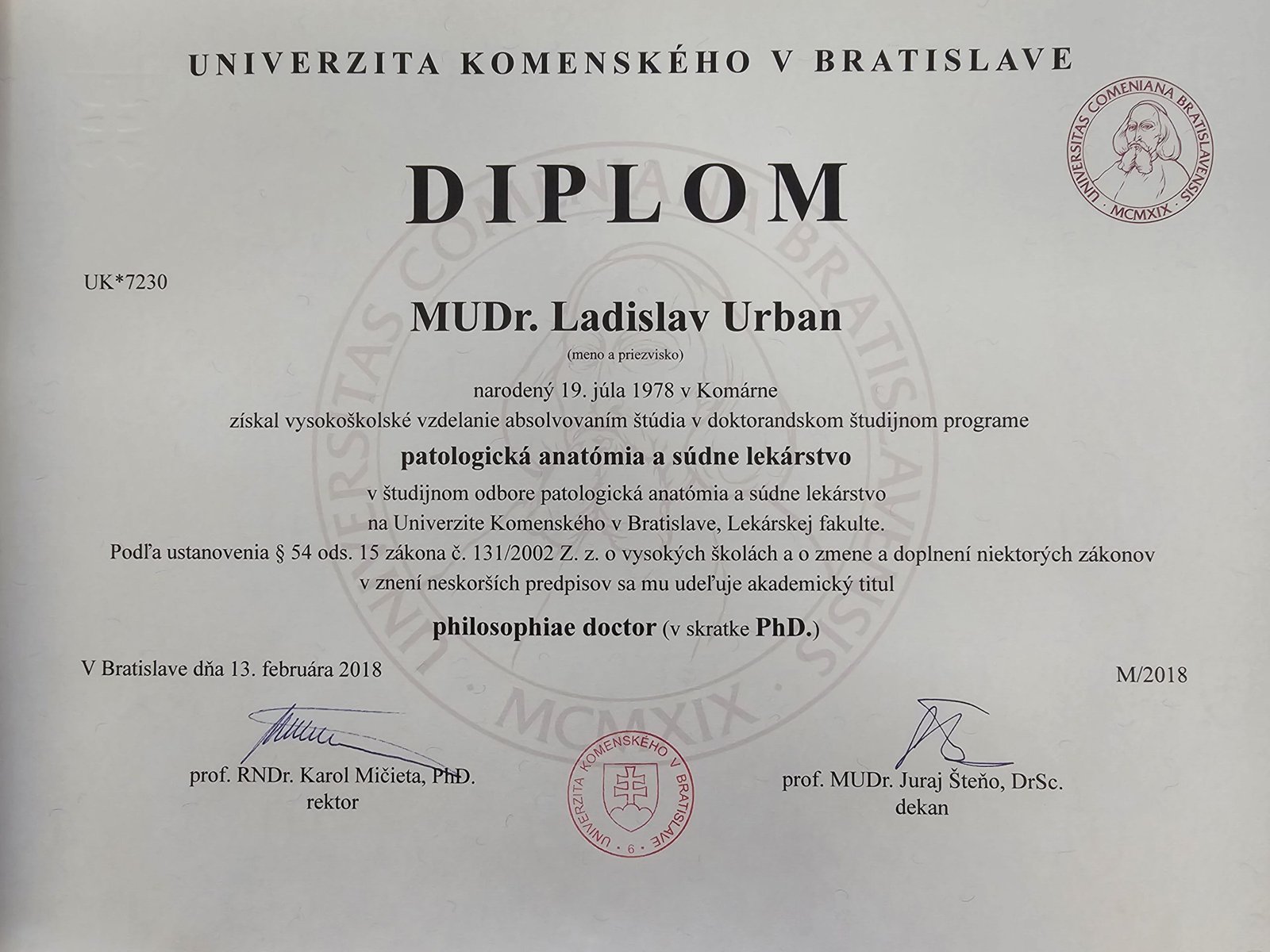 Doktorandské štúdium – PhD.