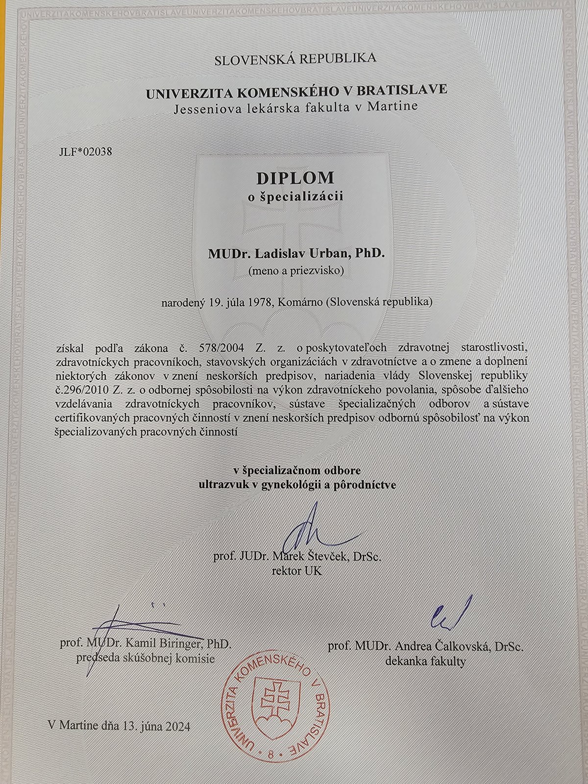 Špecializácia – ultrazvuk v gynekológii a pôrodníctve